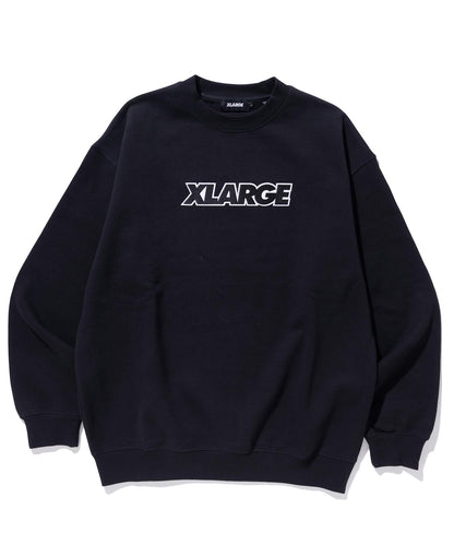 STANDARD LOGO PATCHED CREW NECK SWEAT