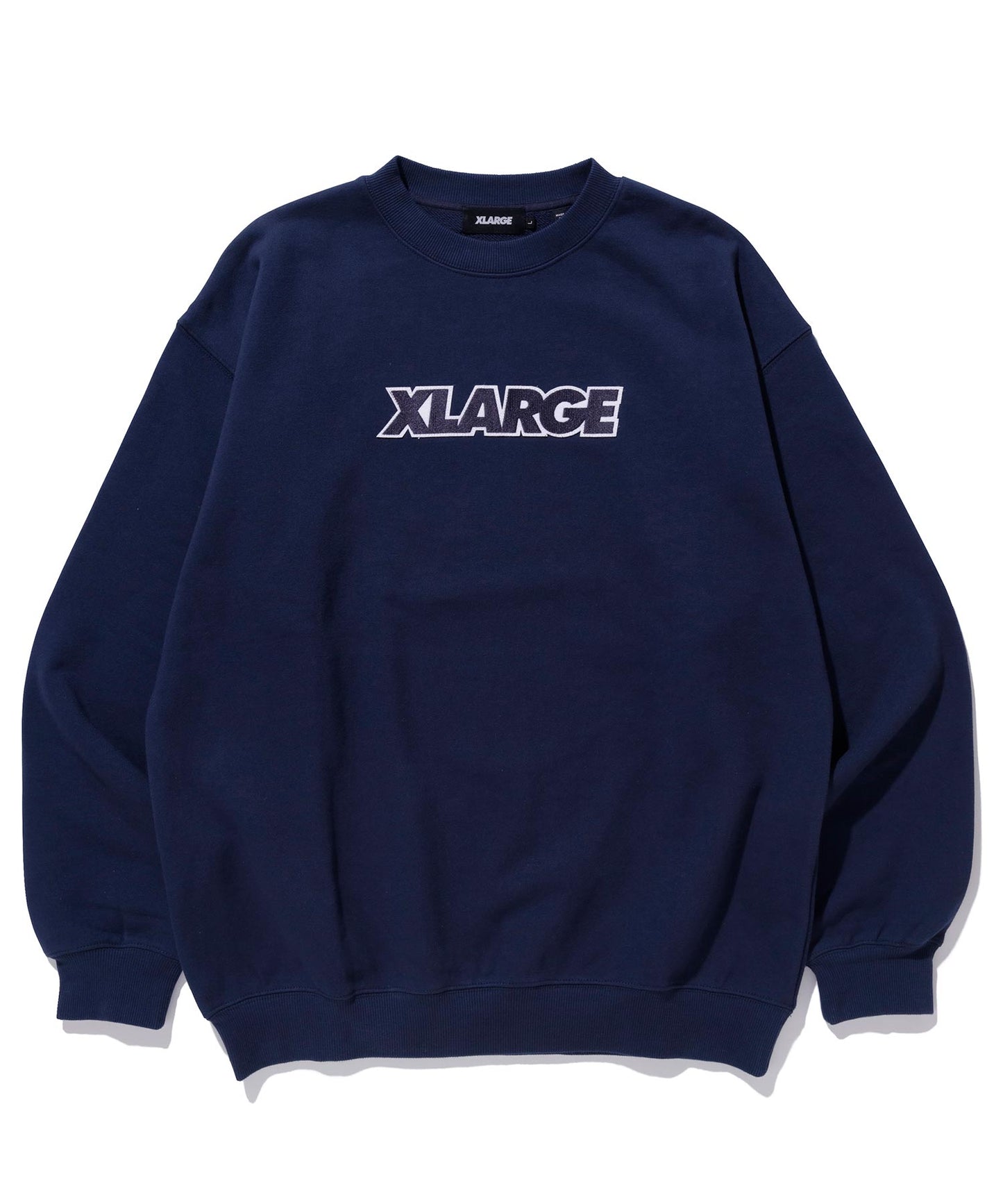 STANDARD LOGO PATCHED CREW NECK SWEAT