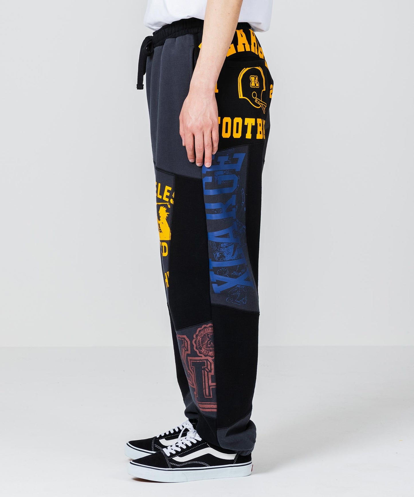 PATCHWORK SWEAT PANTS