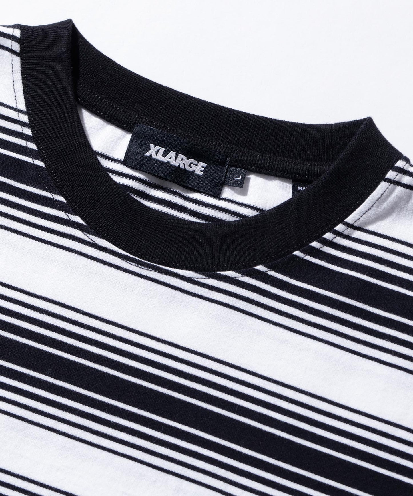 EMBROIDERED STRIPED S/S TEE