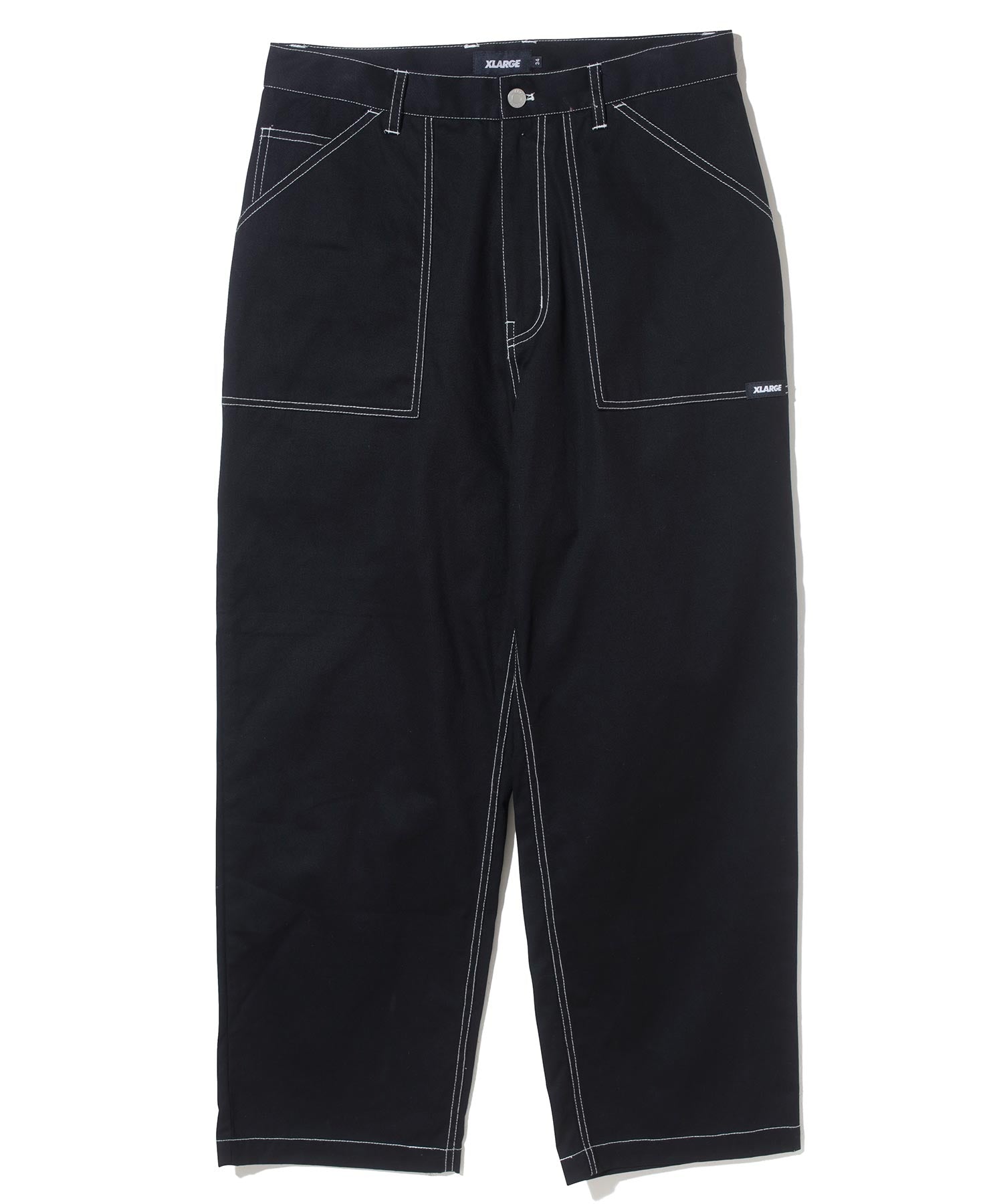 XLARGE Contrast Stitch Work Pants Black