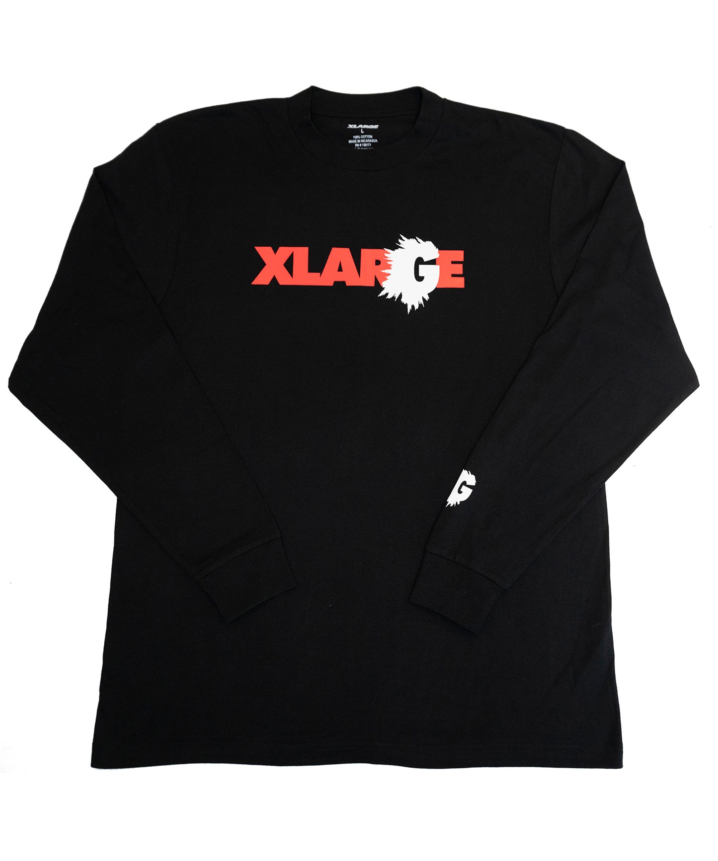 XLARGE x GORILLA NEMS STANDARD LOGO SPIKEY L/S TEE