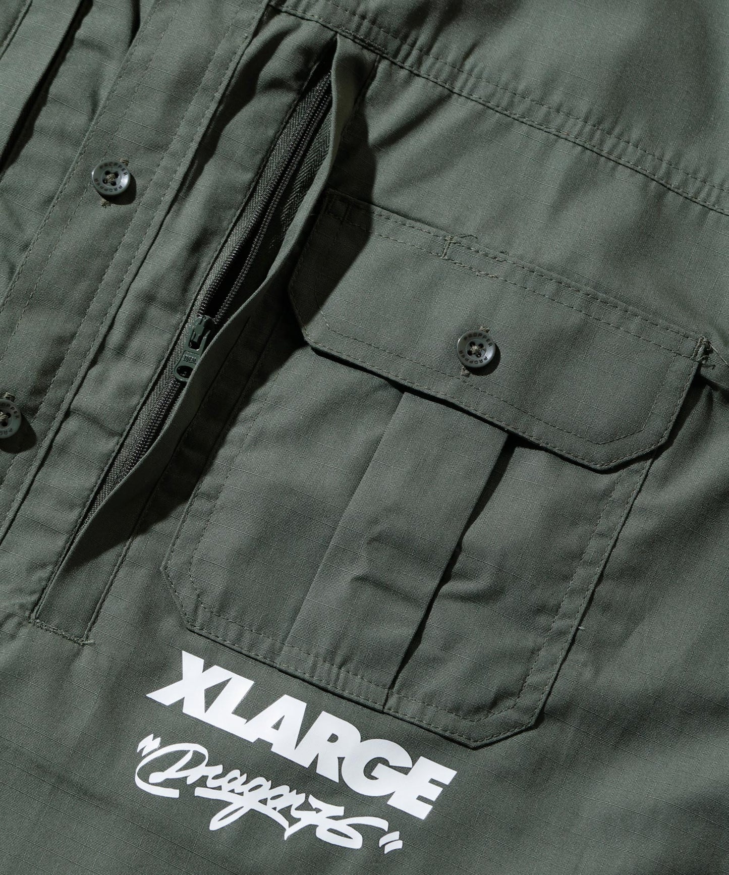 XLARGE x Dragon76 BD ARMY L/S SHIRT