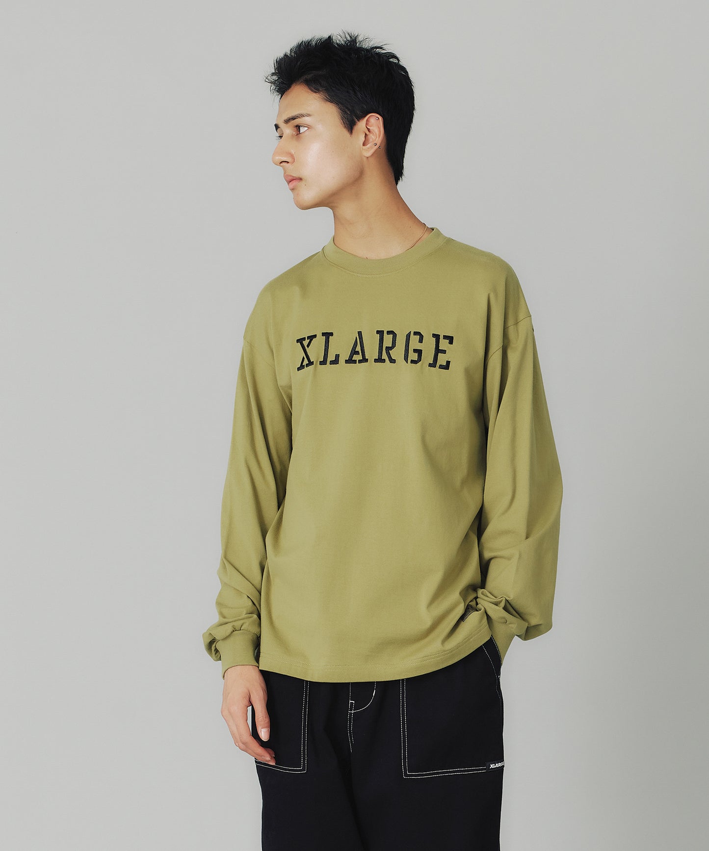 MILITARY LOGO L/S TEE