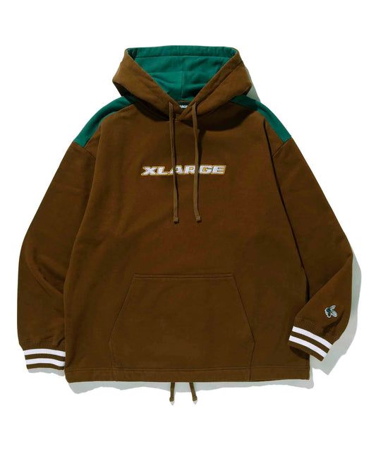 COLOR SCHEMED PULLOVER HOODED SWEAT