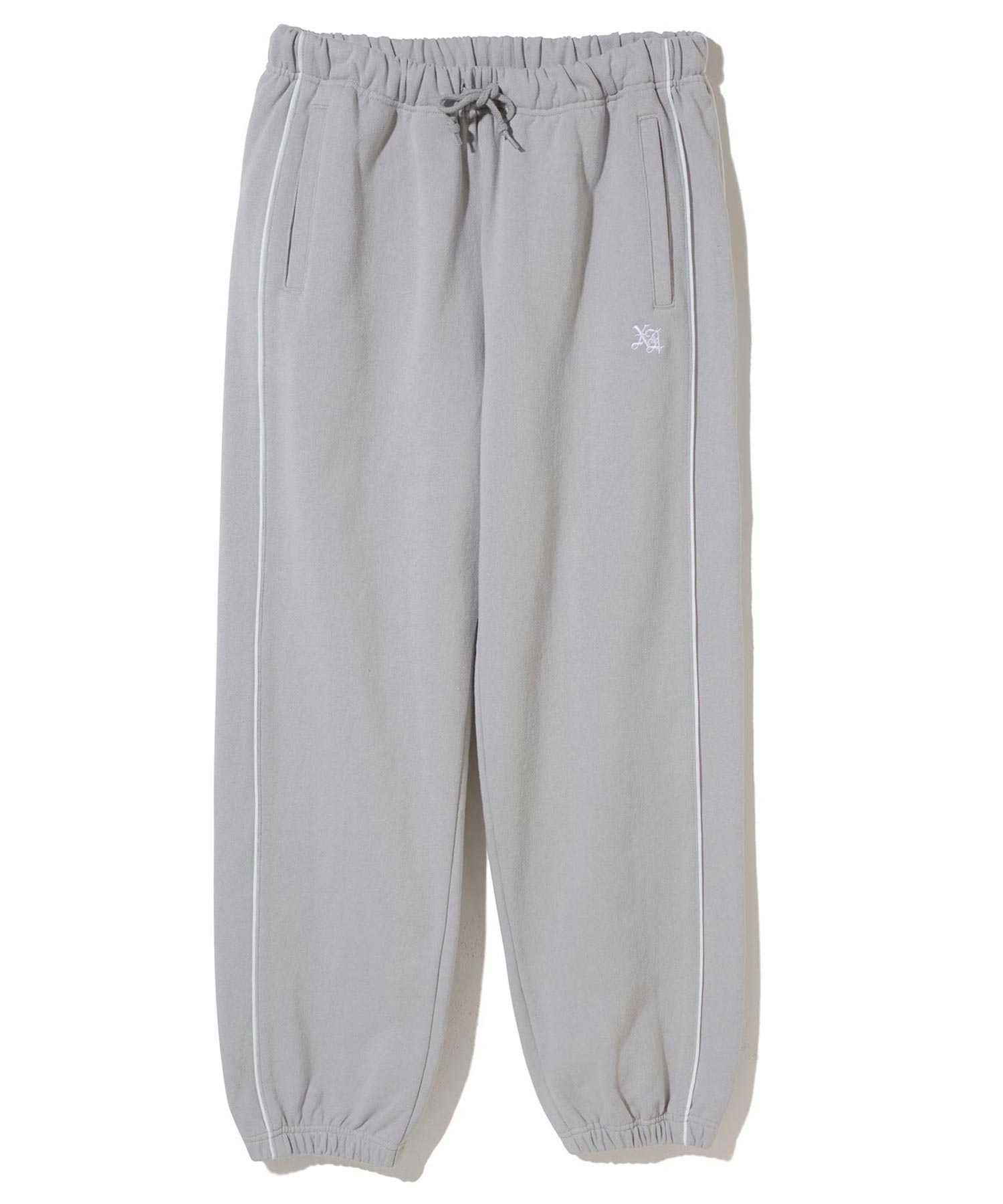 EMBROIDERED LOGO PIPING SWEAT PANTS | XLARGE