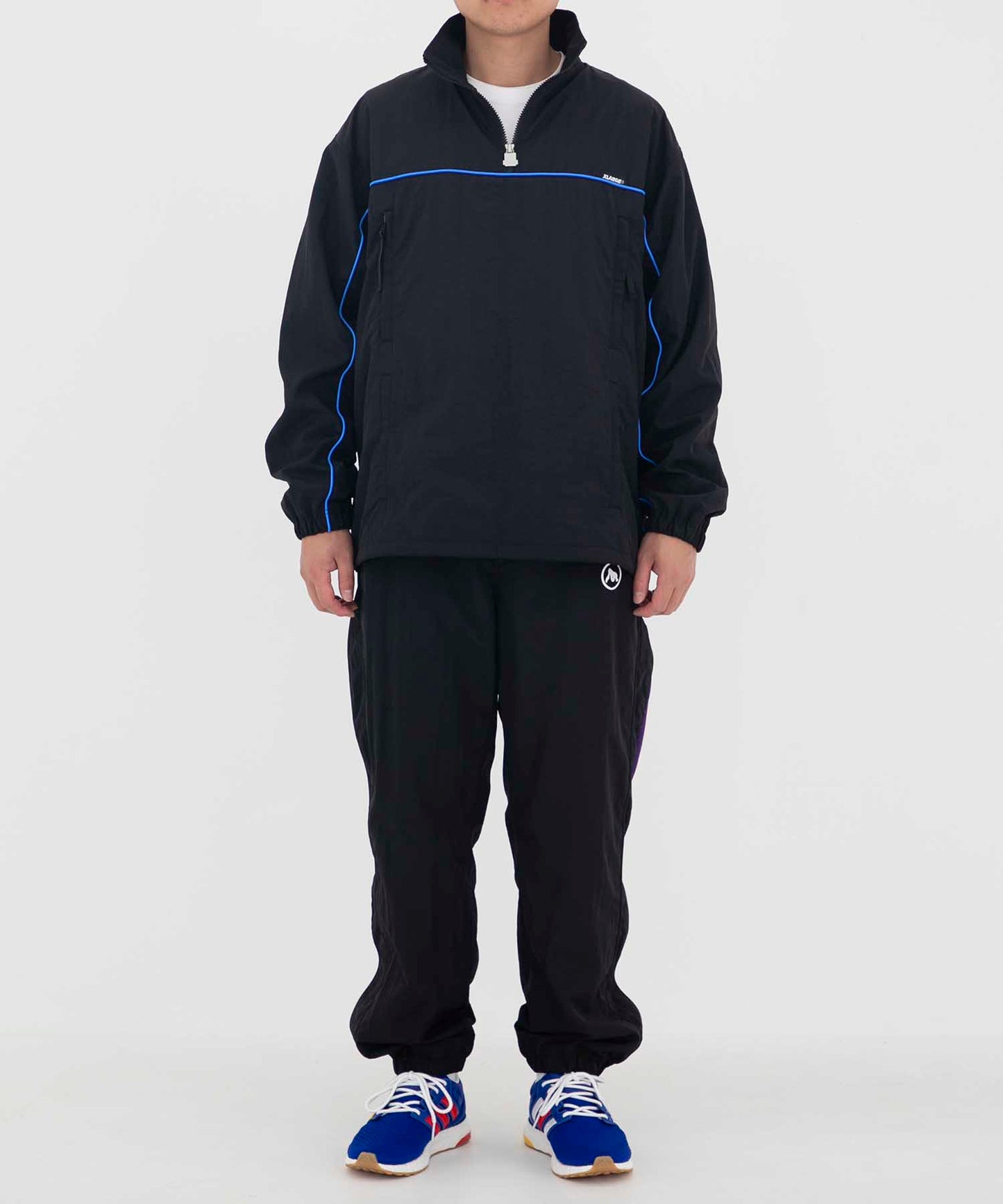 HALF ZIP NYLON PULLOVER JACKET OUTERWEAR XLARGE
