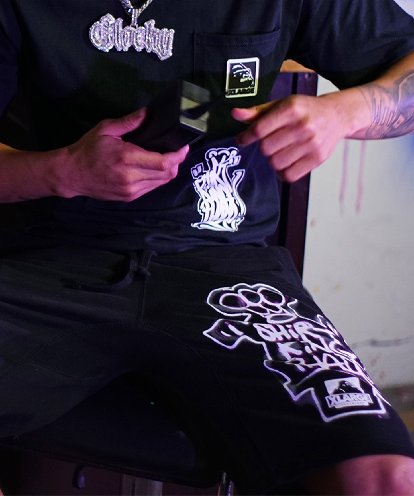 XL x Shirt King Phade shorts