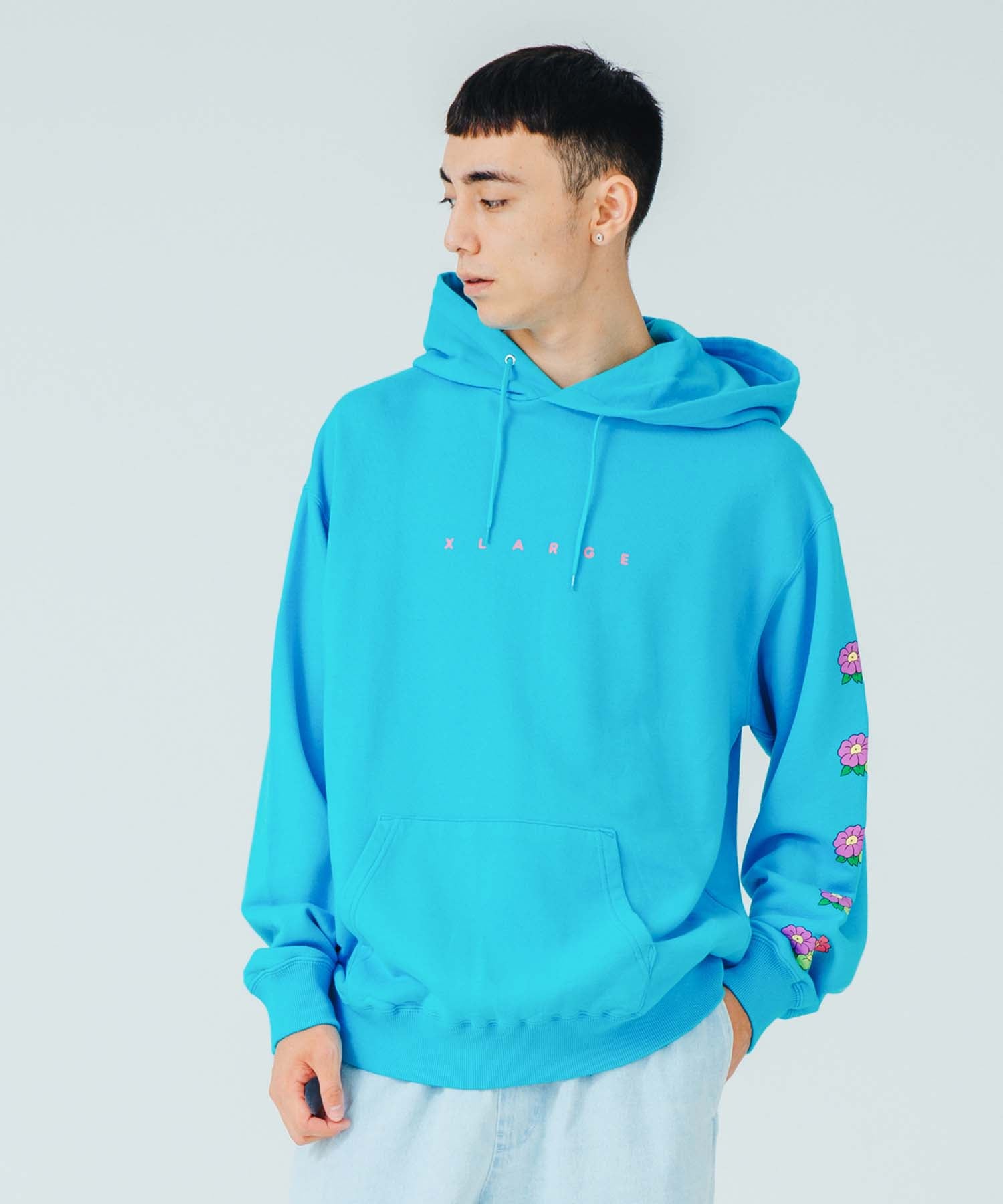 FLOWER LOGO PULLOVER HOODED SWEAT – XLARGE