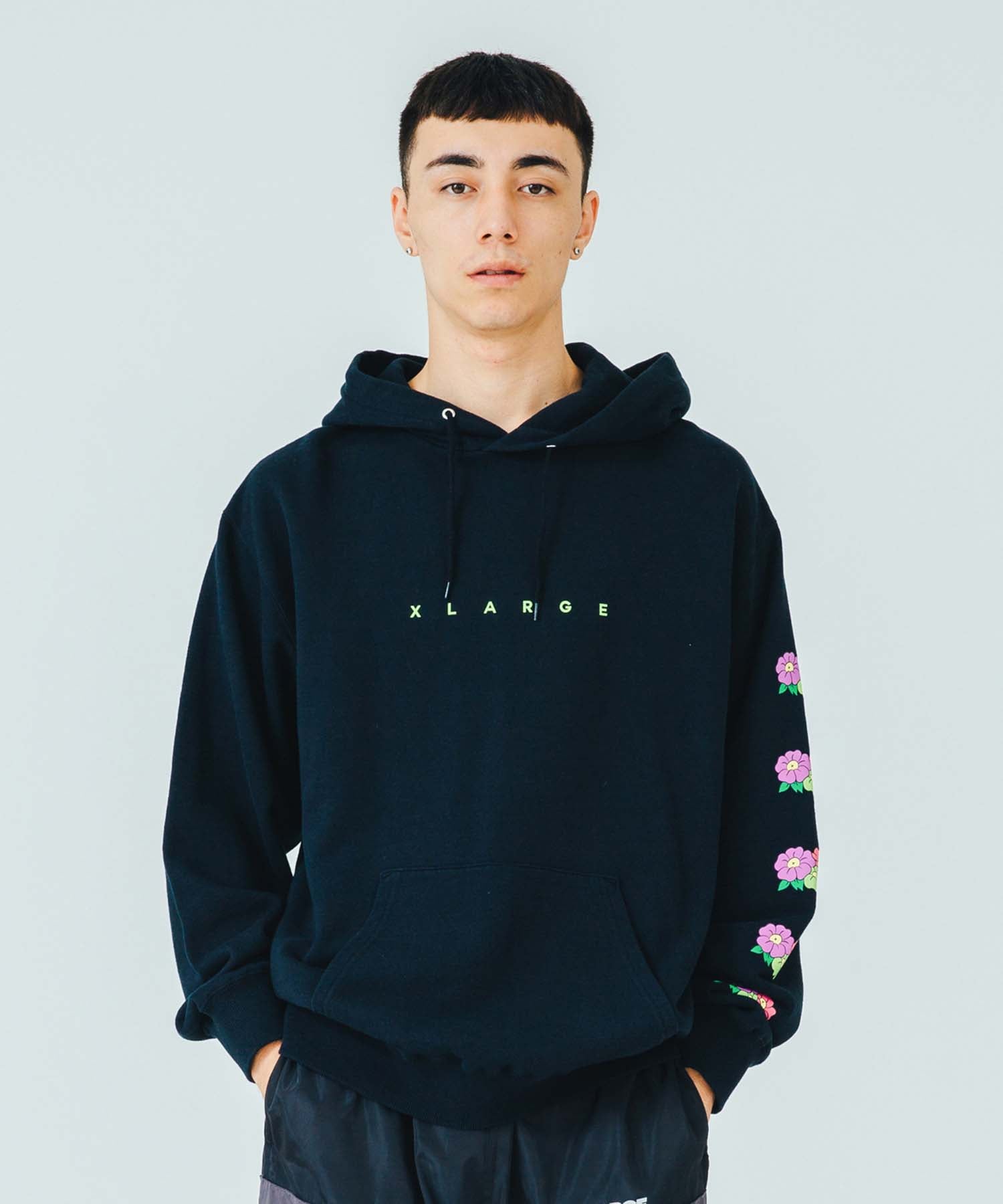 FLOWER LOGO PULLOVER HOODED SWEAT – XLARGE