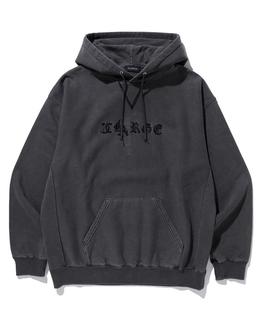 PIGMENT EMBOSSED PULLOVER HOODED SWEAT