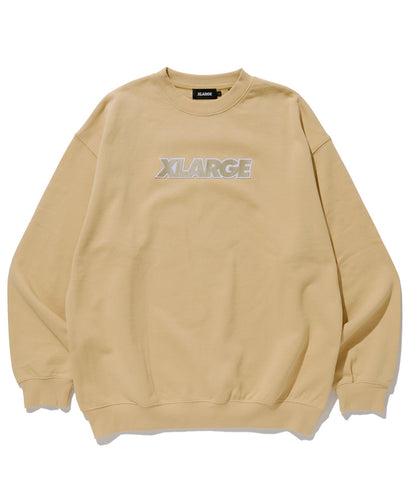 STANDARD LOGO PATCHED CREW NECK SWEAT