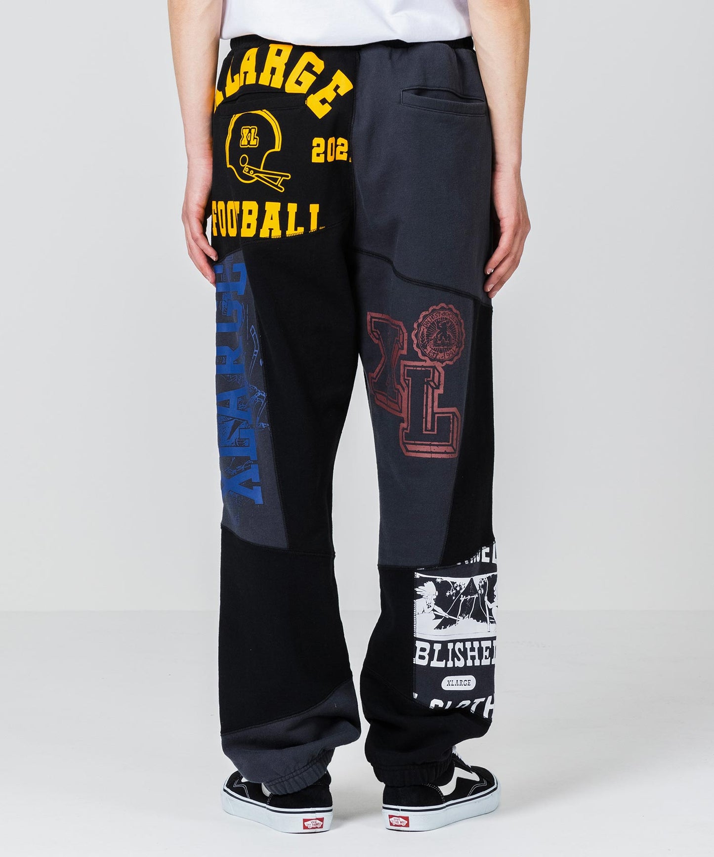 PATCHWORK SWEAT PANTS
