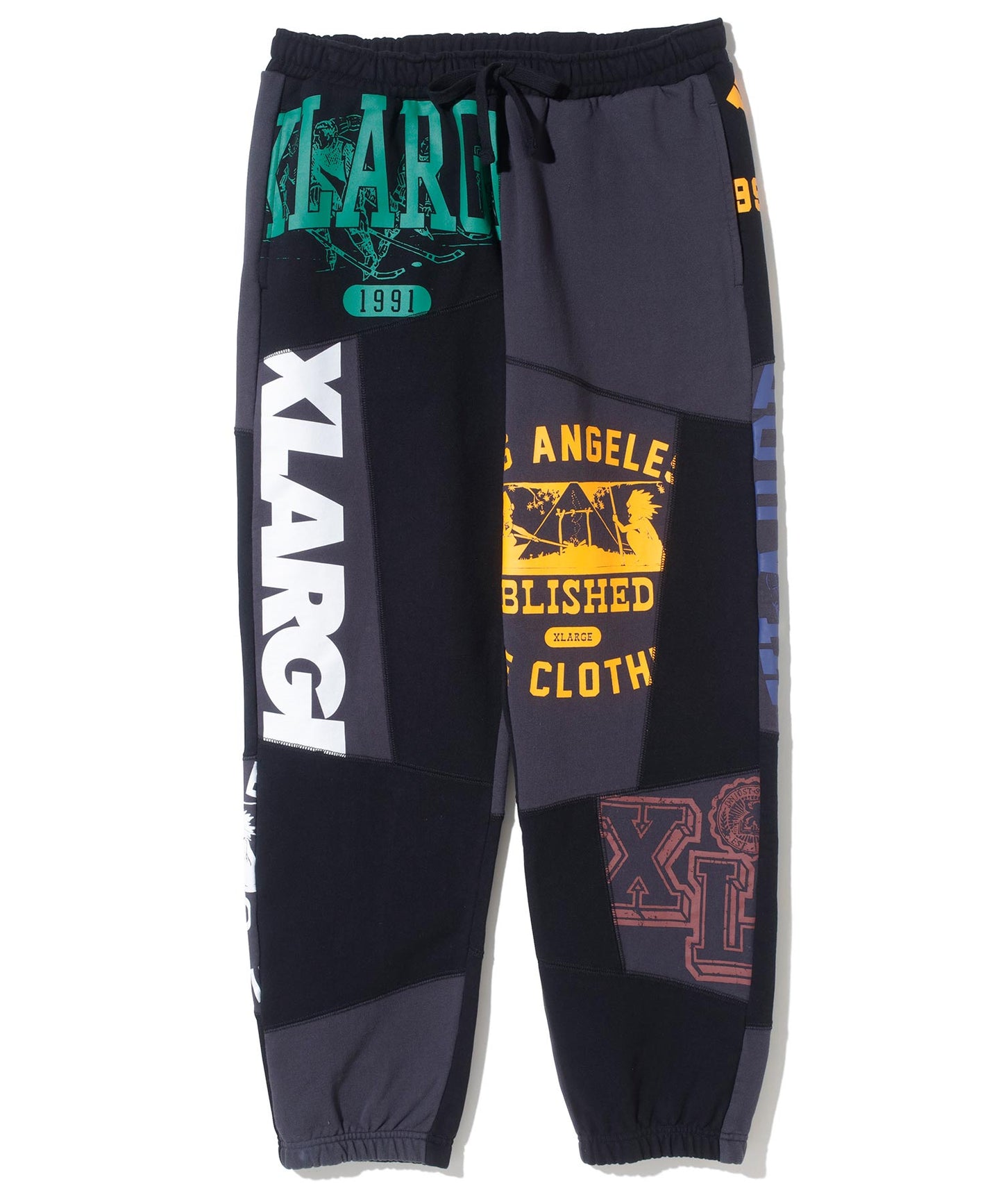 PATCHWORK SWEAT PANTS