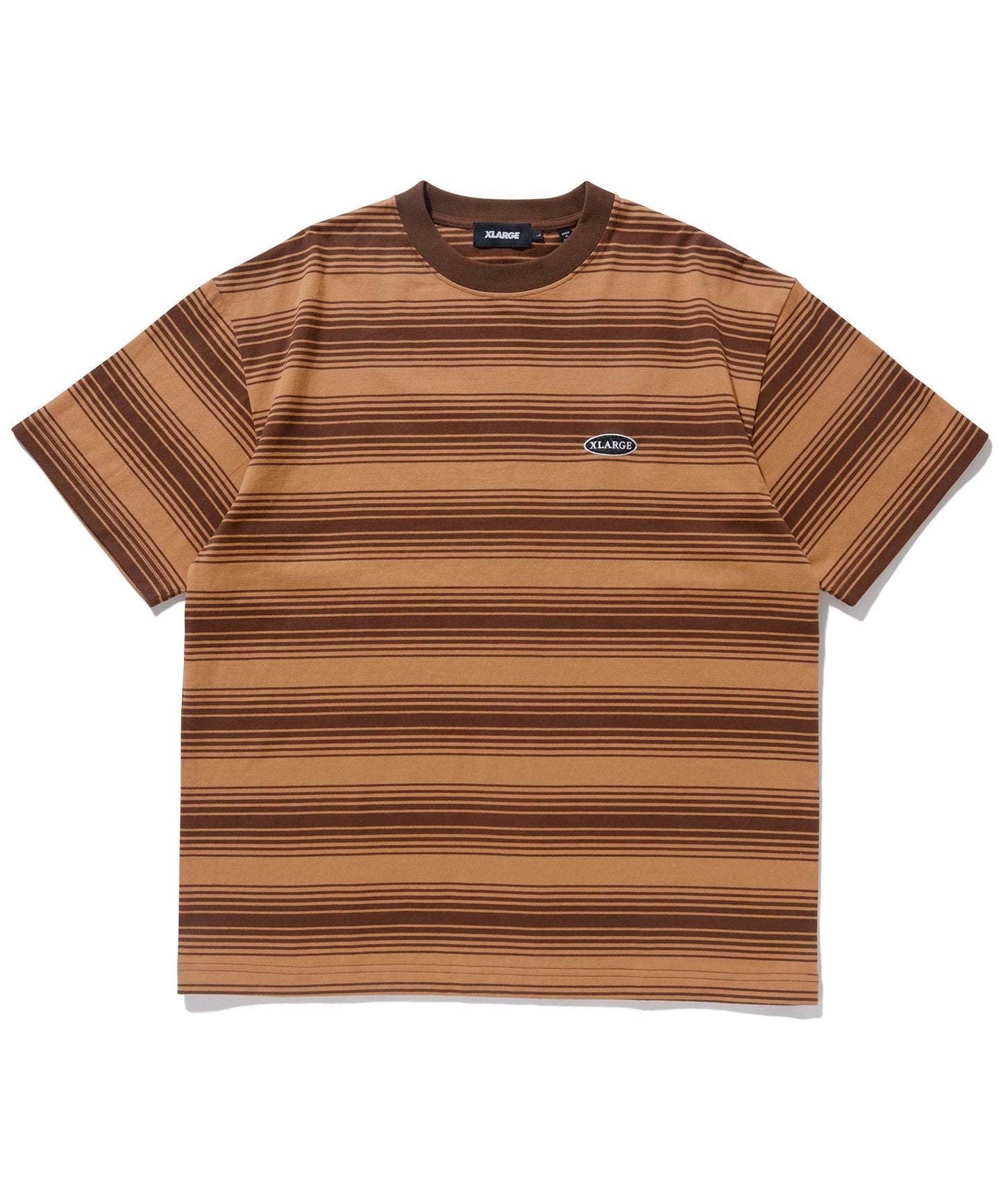 EMBROIDERED STRIPED S/S TEE