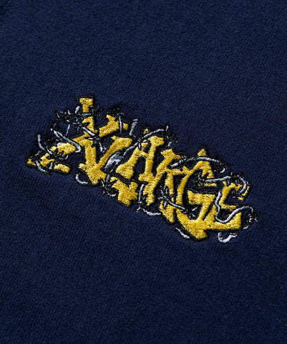 BARBED WIRE LOGO EMBROIDERY POLO SHIRT