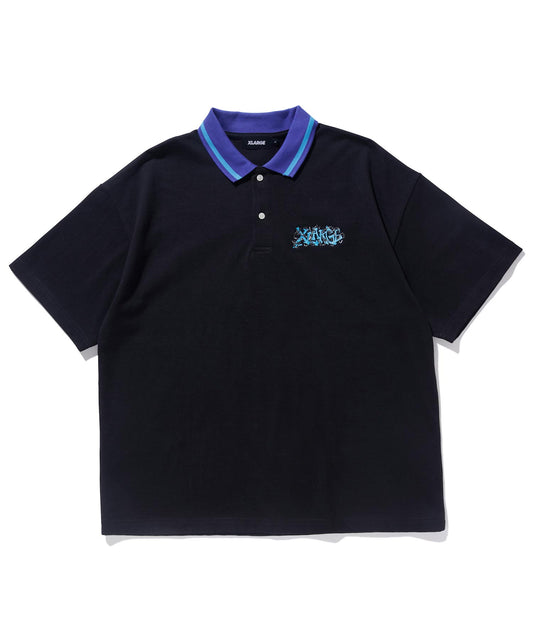 BARBED WIRE LOGO EMBROIDERY POLO SHIRT