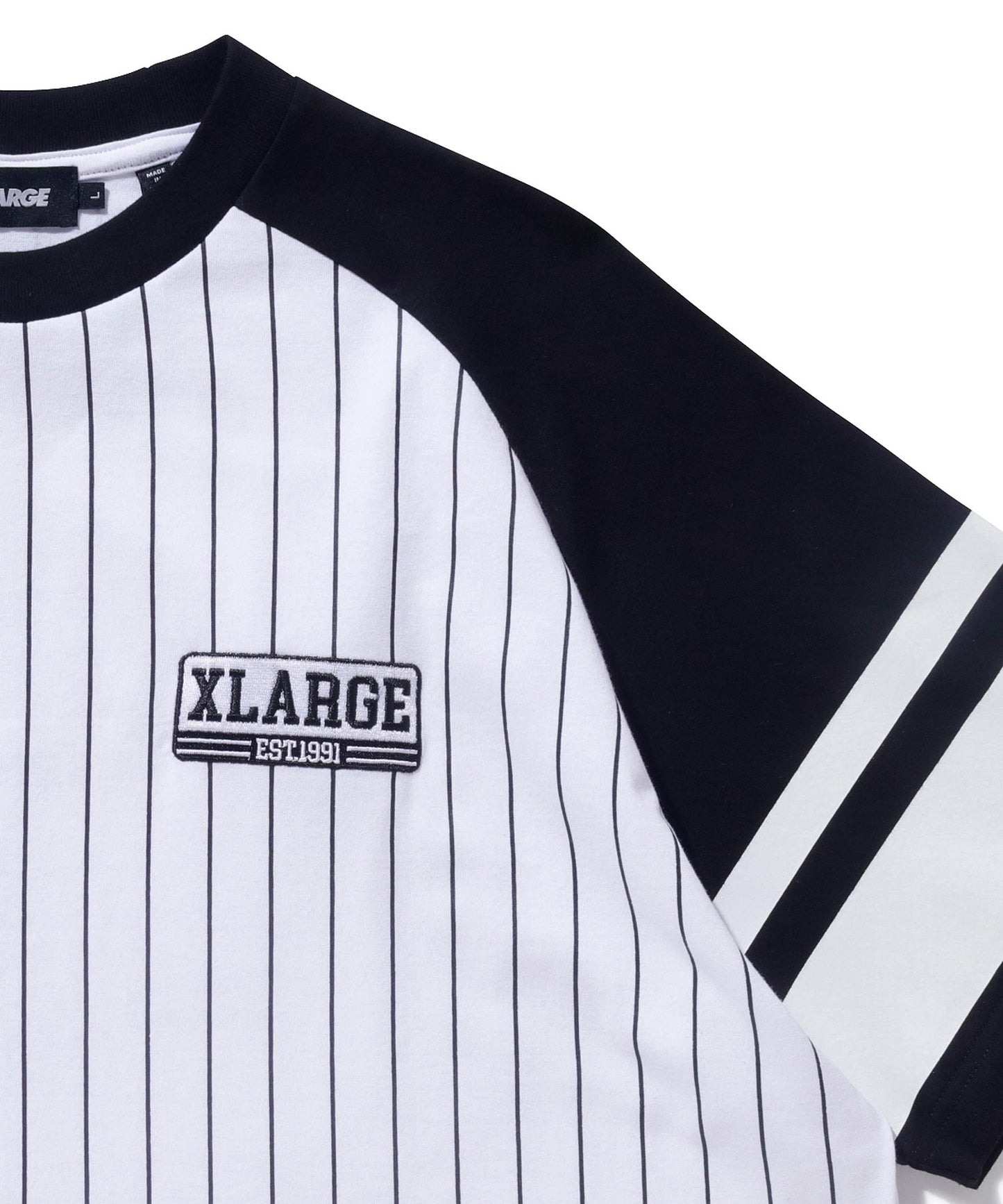 STRIPED BASEBALL S/S TEE