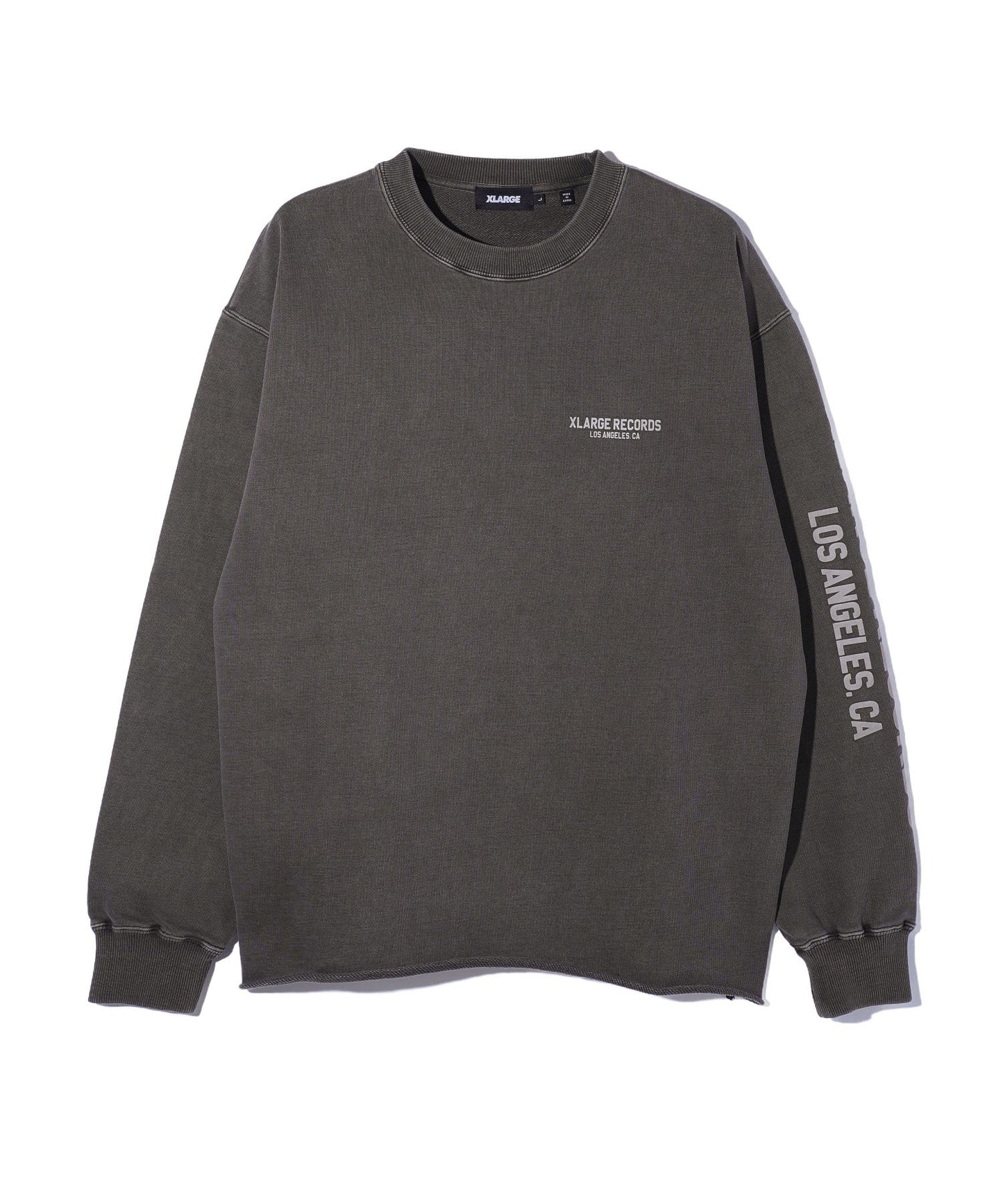 PIGMENT DYED RAW EDGE CREWNECK SWEATSHIRT