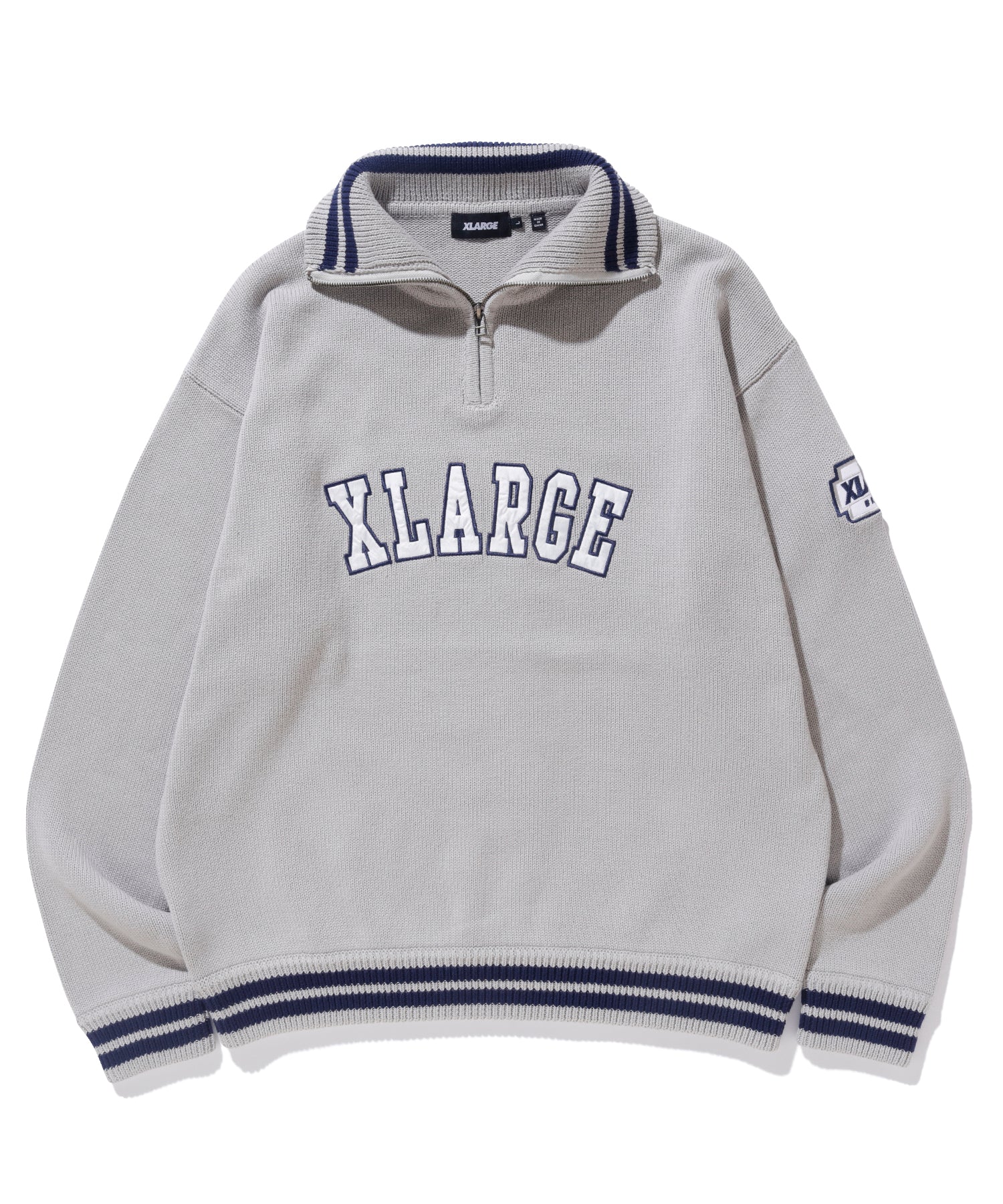 ARCH LOGO HALF ZIP PULLOVER KNIT