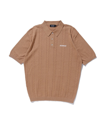 EMBROIDERED LOGO KNIT POLO SHIRT