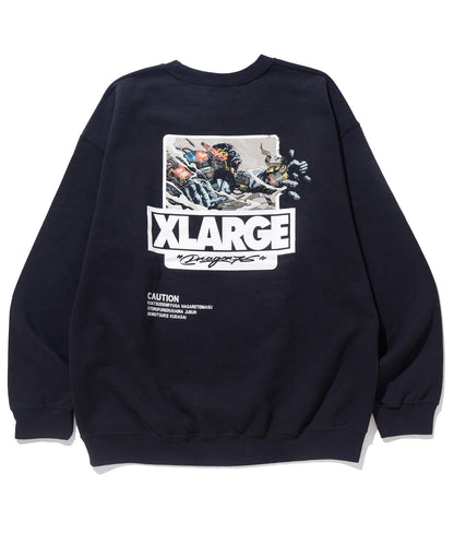 XLARGE x Dragon76 CREWNECK SWEAT