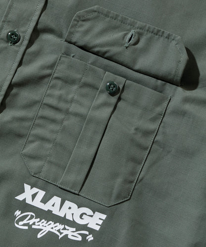 XLARGE x Dragon76 BD ARMY S/S SHIRT