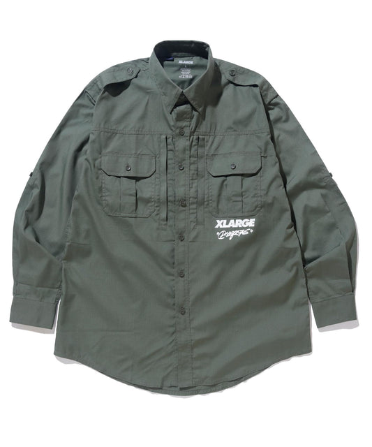 XLARGE x Dragon76 BD ARMY L/S SHIRT