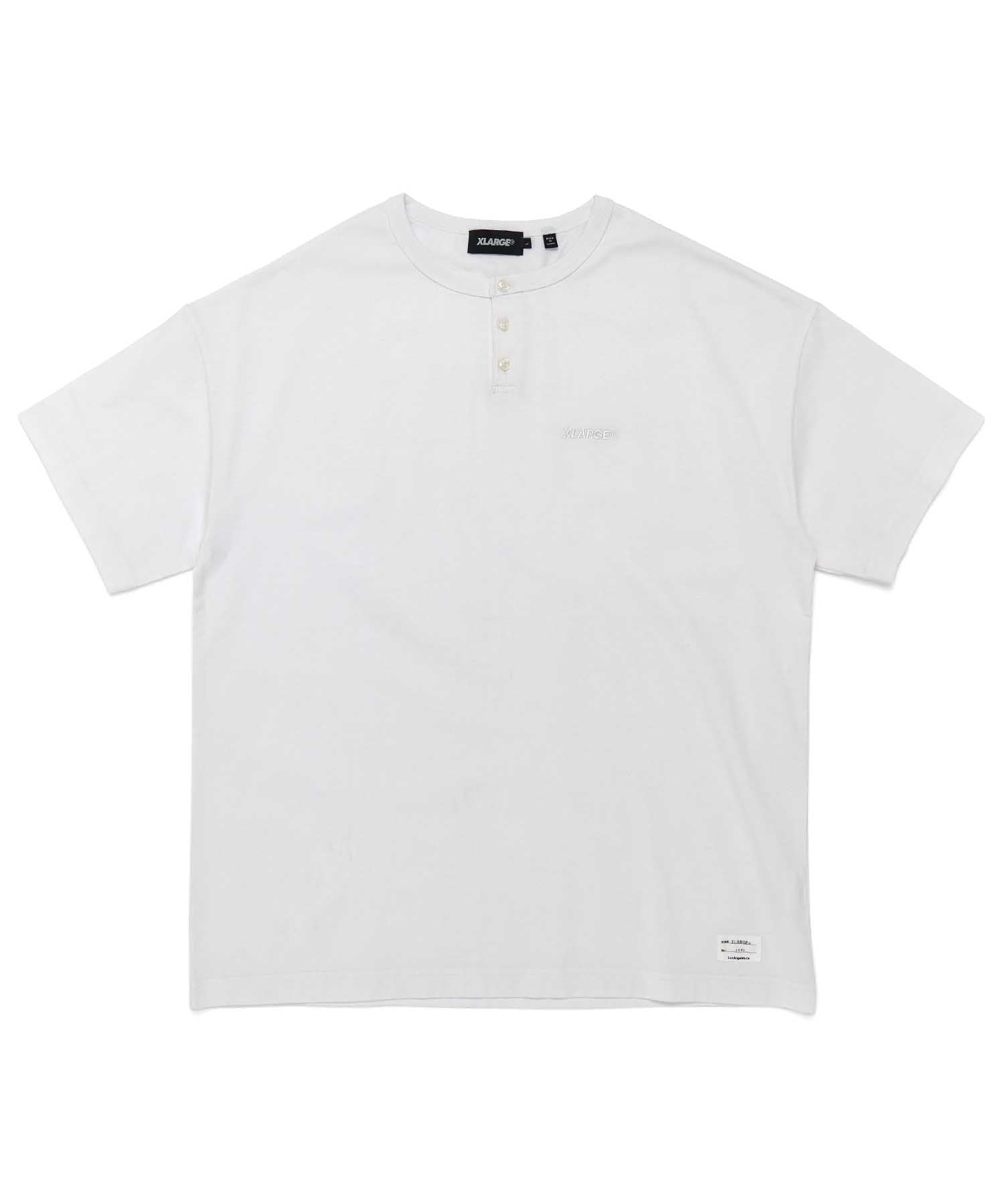 S/S EMBROIDERY HENLEY TEE KNITS XLARGE  
