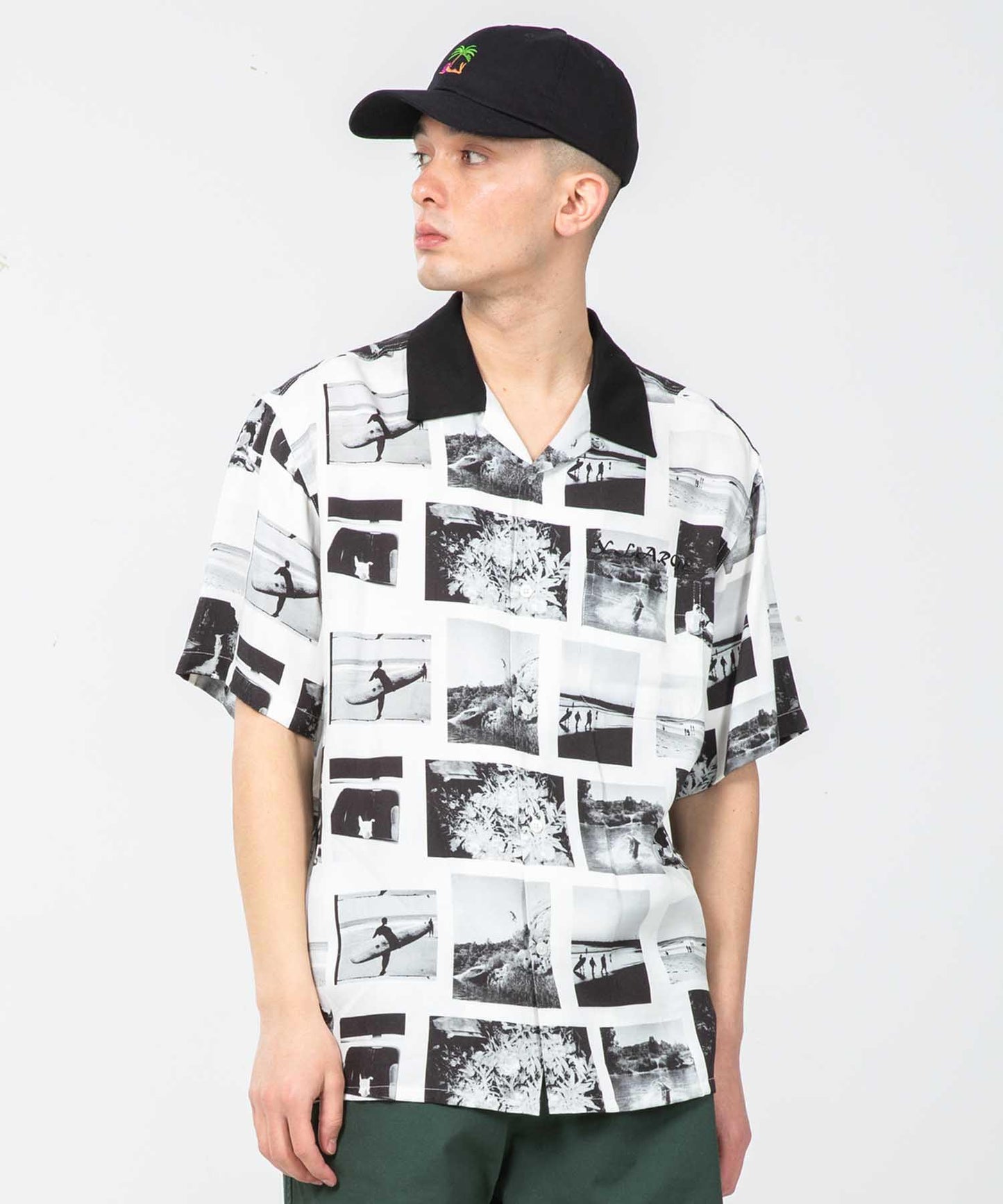 S/S ALLOVER PHOTO PRINT SHIRT