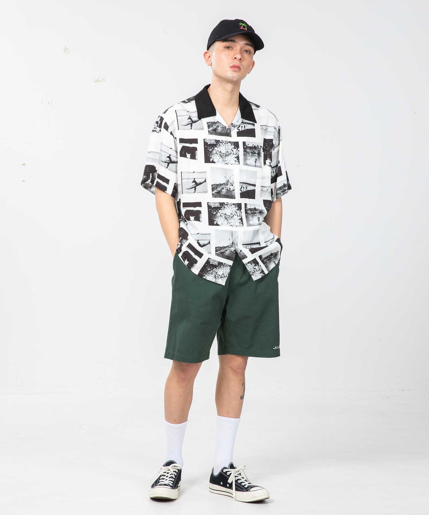 S/S ALLOVER PHOTO PRINT SHIRT