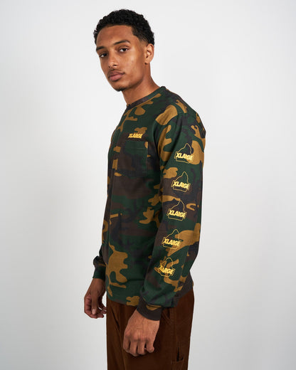 SLANTED OG CAMO L/S POCKET TEE