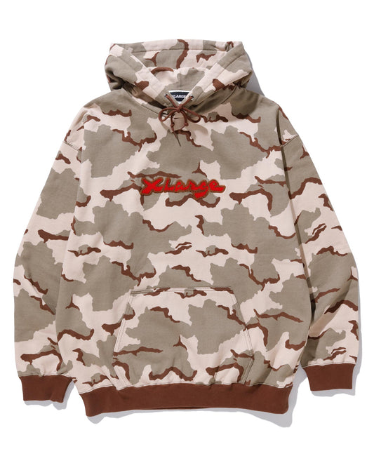 CAMO PULLOVER HOODED SWEAT