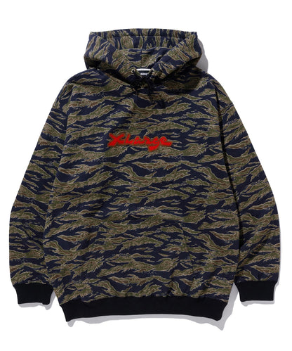 CAMO PULLOVER HOODED SWEAT
