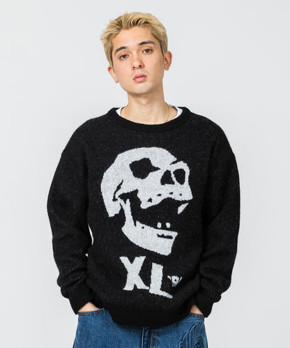 SKULL MOHAIR KNIT