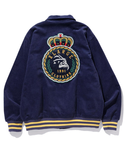 EMBROIDERY EMBLEM CORDUROY JACKET