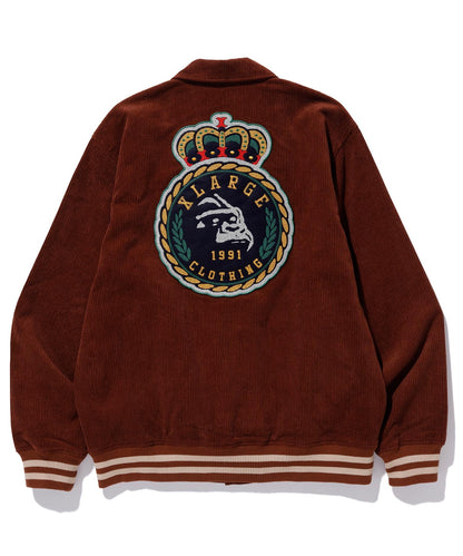 EMBROIDERY EMBLEM CORDUROY JACKET