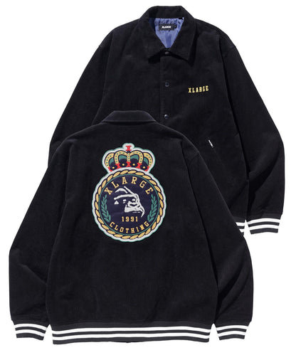 EMBROIDERY EMBLEM CORDUROY JACKET