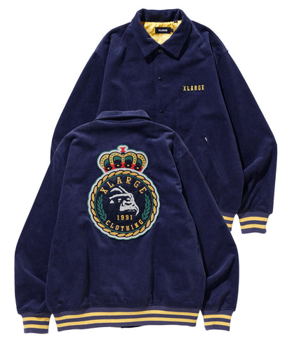 EMBROIDERY EMBLEM CORDUROY JACKET