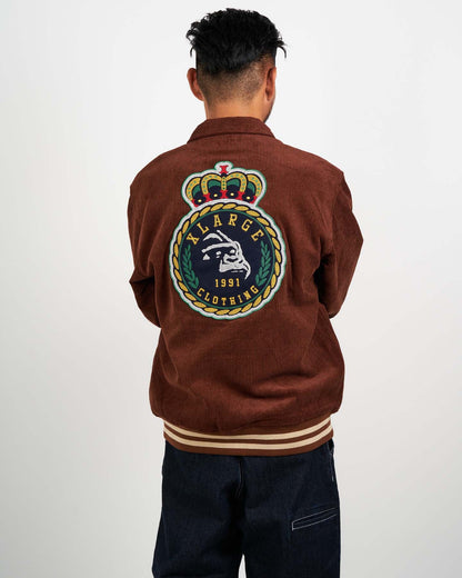 EMBROIDERY EMBLEM CORDUROY JACKET