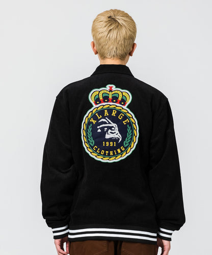EMBROIDERY EMBLEM CORDUROY JACKET