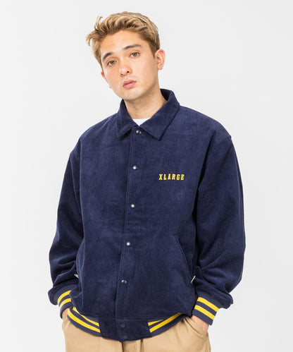EMBROIDERY EMBLEM CORDUROY JACKET