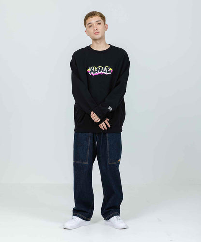 GRAFFITI EMBROIDERY CREWNECK SWEAT