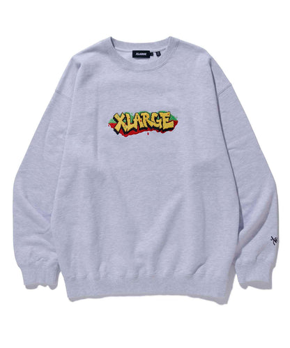 GRAFFITI EMBROIDERY CREWNECK SWEAT