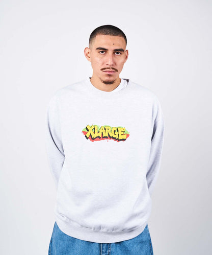 GRAFFITI EMBROIDERY CREWNECK SWEAT