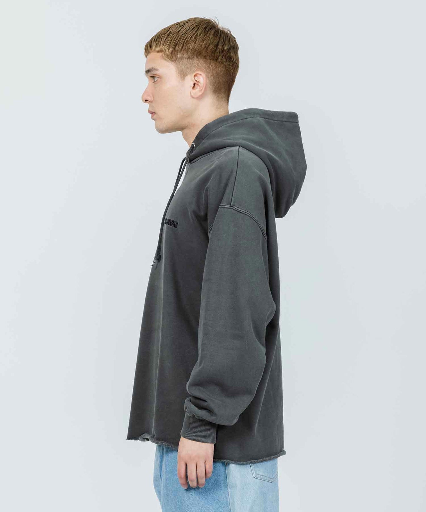 PIGMENT CUT OFF PULLOVER HOODED SWEAT