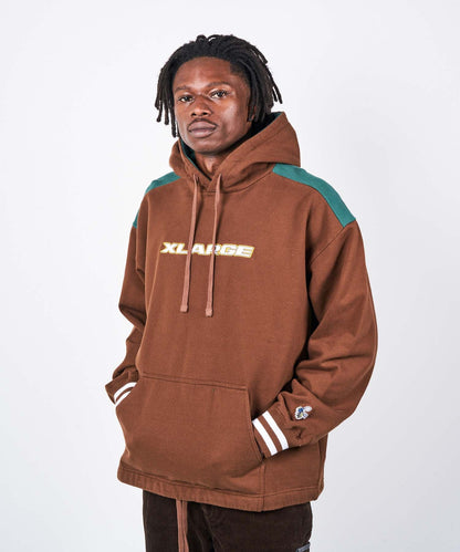 COLOR SCHEMED PULLOVER HOODED SWEAT