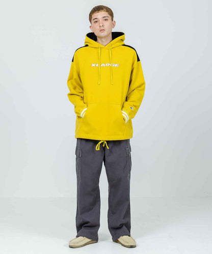 COLOR SCHEMED PULLOVER HOODED SWEAT