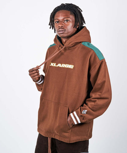 COLOR SCHEMED PULLOVER HOODED SWEAT