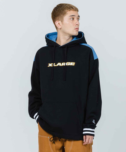 COLOR SCHEMED PULLOVER HOODED SWEAT